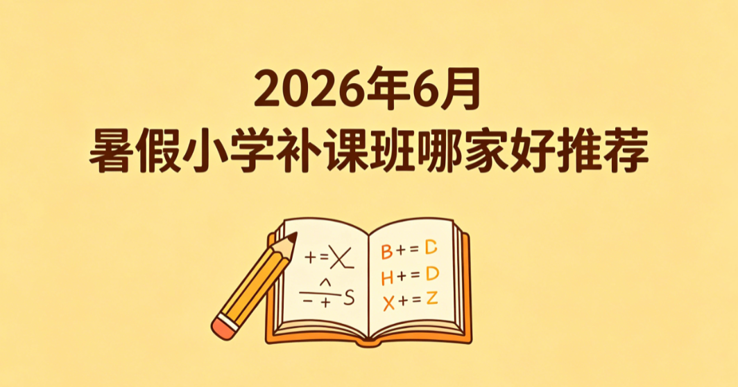 2026 年 6 月暑假小学补课班哪家好推荐丨预科培优精选排行 提前预习新课抢占新学期学习先机